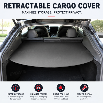 Foldable Trunk Cargo Cover & Organizer for Tesla Model Y Juniper