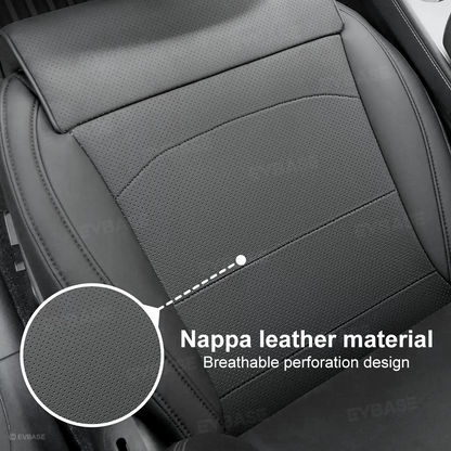 Padded Front Seat Cushion Cover for Tesla Model Y Juniper