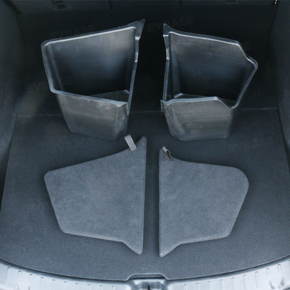 Model Y Juniper Trunk Storage Box Back Trunk Side Organizer Storage Bins Tesla Organizer
