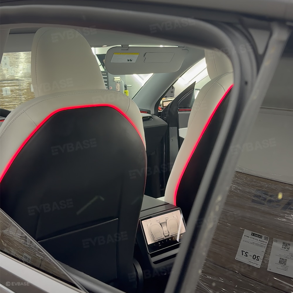 64-Color Seat-Back Ambient Light Set for Tesla Model 3 & Model Y