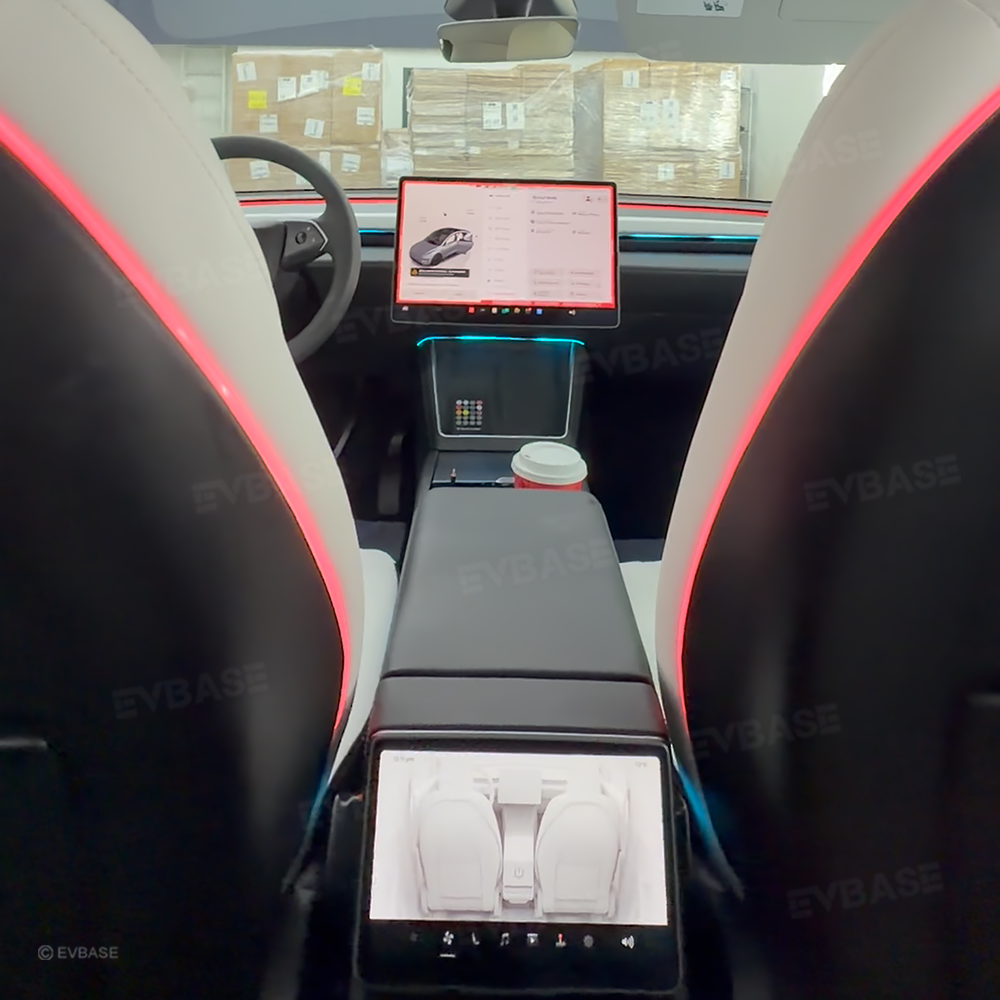 64-Color Seat-Back Ambient Light Set for Tesla Model 3 & Model Y