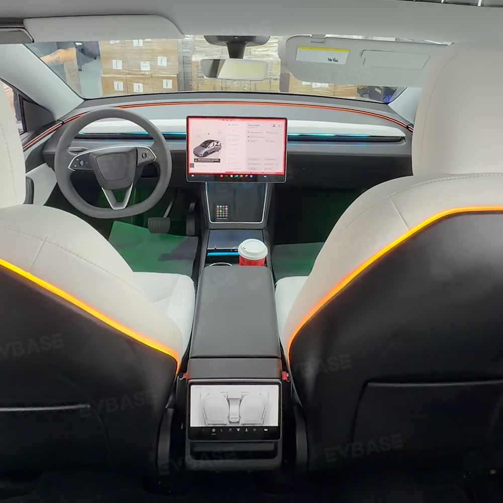 64-Color Seat-Back Ambient Light Set for Tesla Model 3 & Model Y