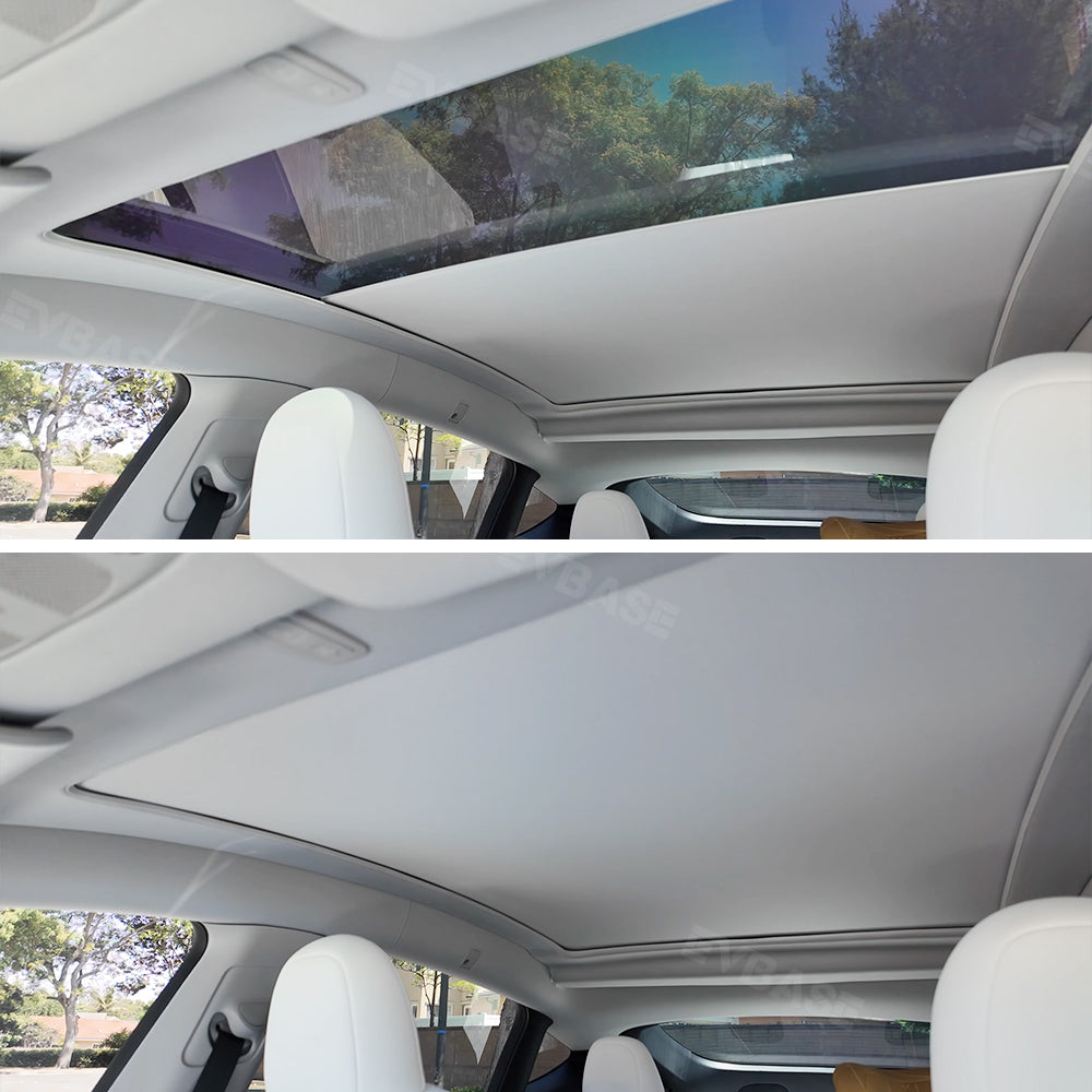 Powered Panoramic Roof Sunshade for Tesla Model Y