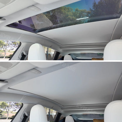 Powered Panoramic Roof Sunshade for Tesla Model Y