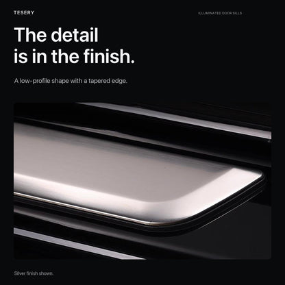 Battery-Powered Illuminated Door Sill Protectors for Tesla Model 3 & Model Y