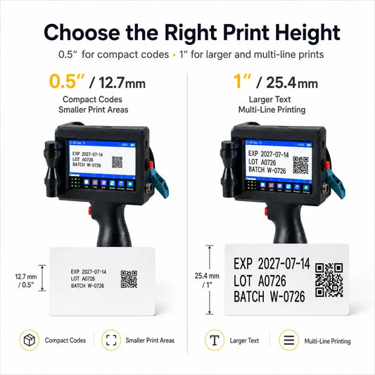 Handheld Inkjet Printer for Coding & Marking