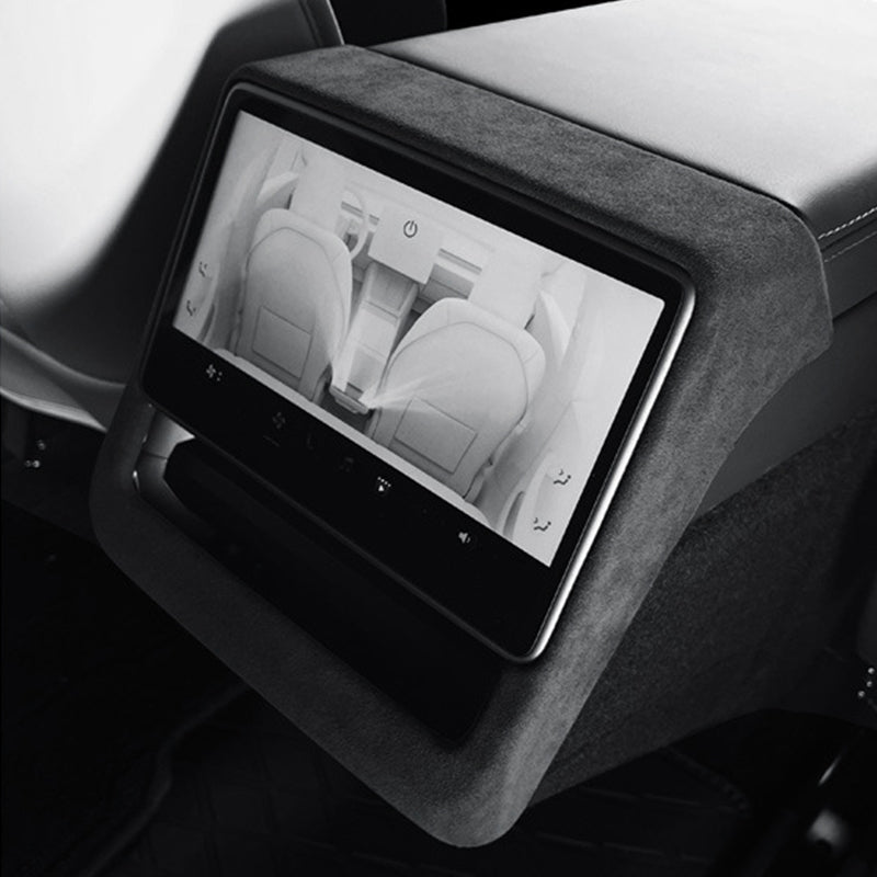 Tumbled-Texture Rear Display Trim Frame for Tesla