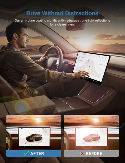 Front & Rear Screen Protectors for Tesla Model 3 & Model Y