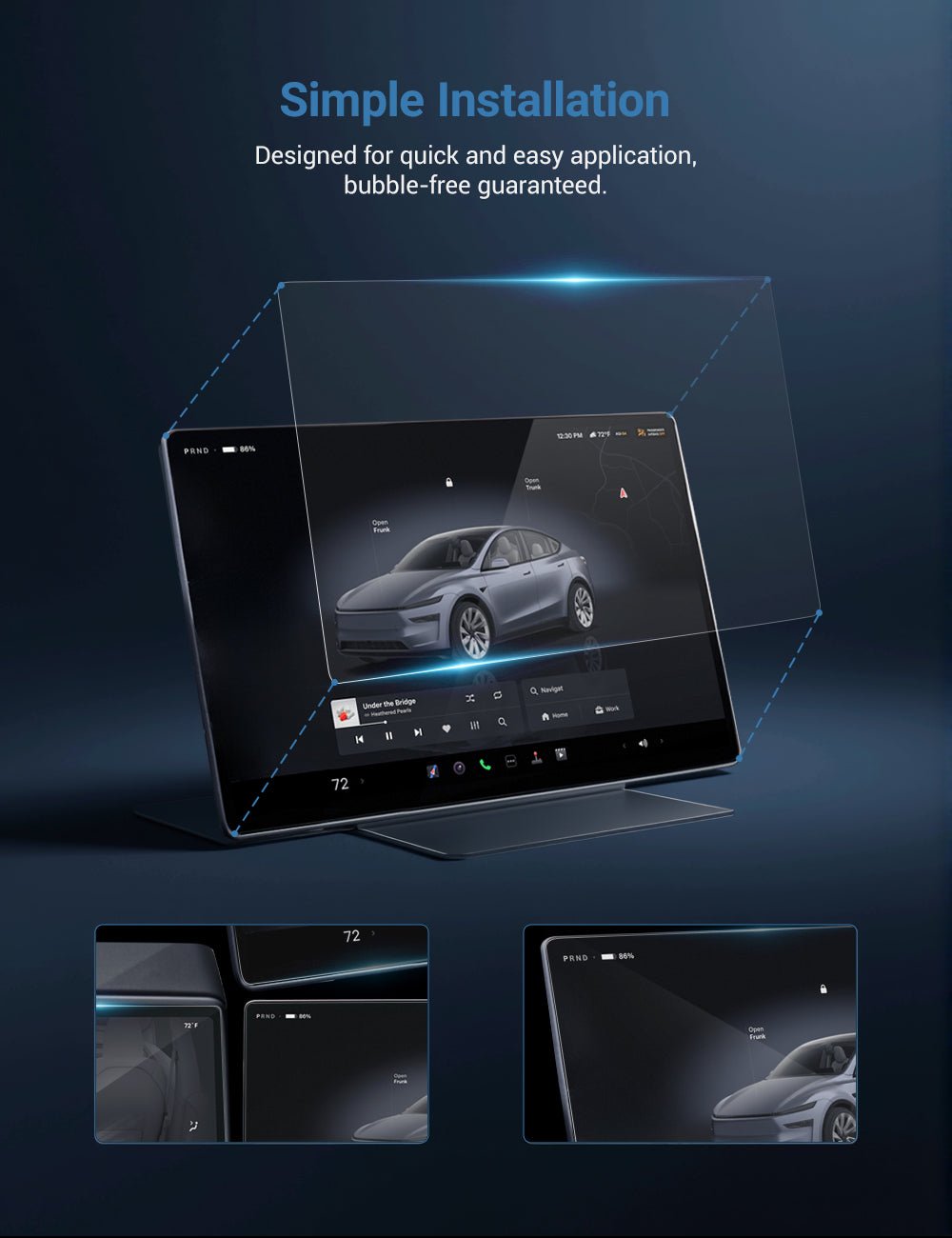 Front & Rear Screen Protectors for Tesla Model 3 & Model Y