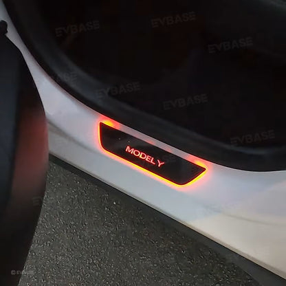 Illuminated Door Sill Covers for Tesla Model 3