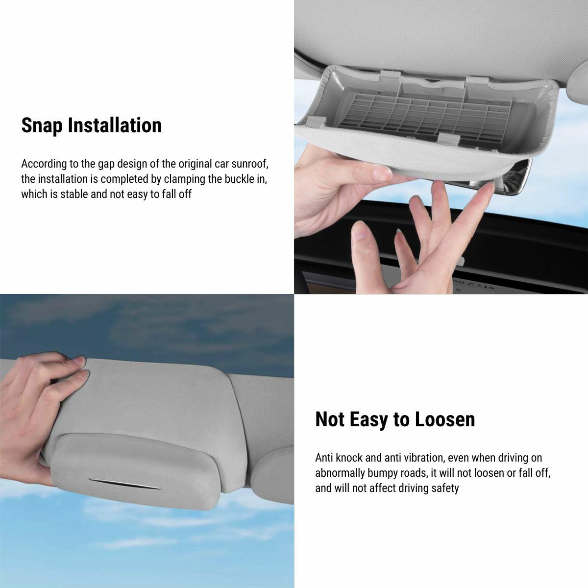 Overhead Sunglasses Holder for Tesla Model Y