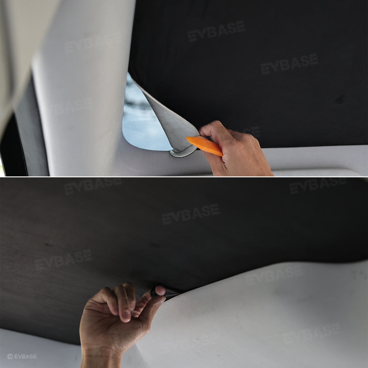 Static-Cling Glass Roof Sunshade for Tesla Model Y Juniper & Model 3 Highland