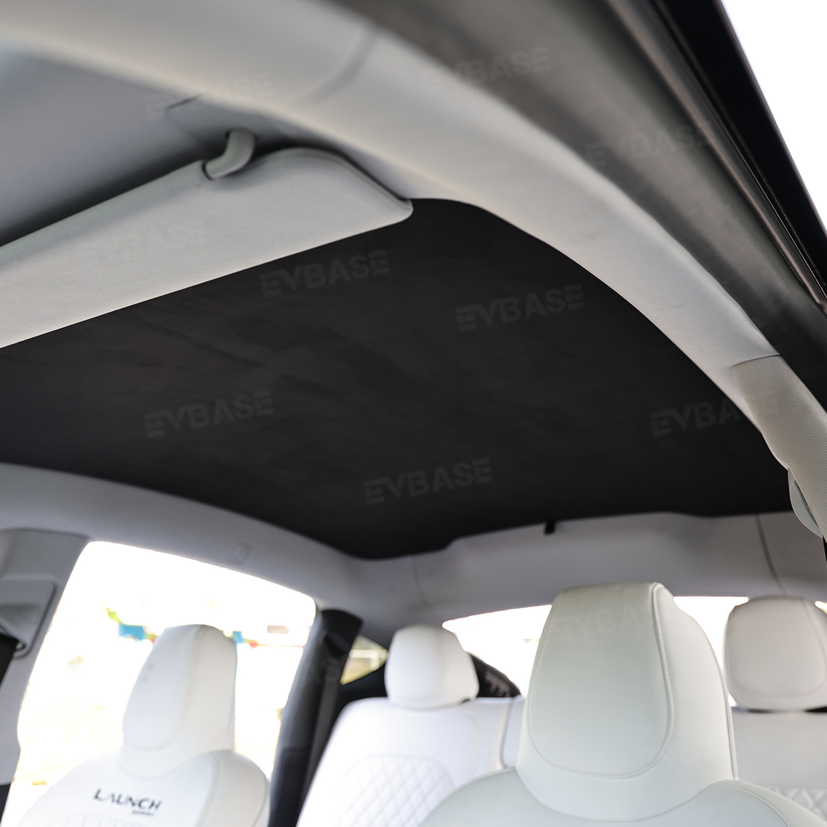 Static-Cling Glass Roof Sunshade for Tesla Model Y Juniper & Model 3 Highland