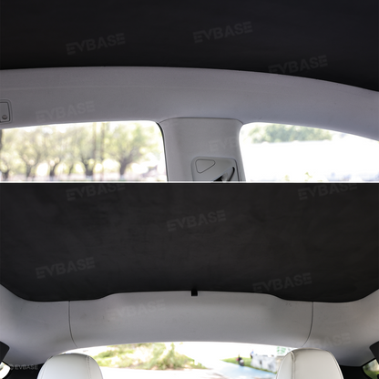 Static-Cling Glass Roof Sunshade for Tesla Model Y Juniper & Model 3 Highland