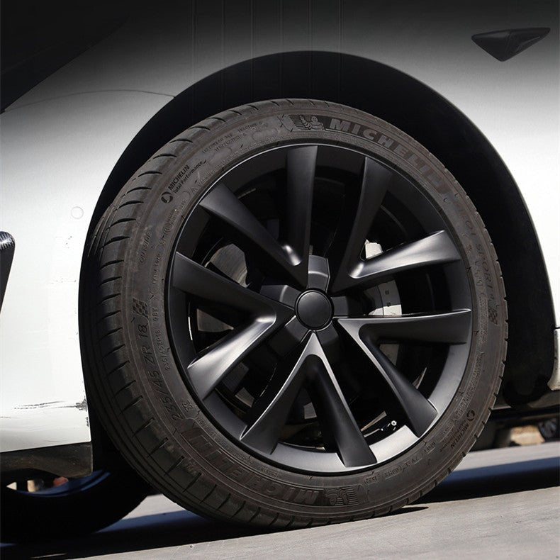 Nevrano 18″ Wheel Caps S Plaid Style for Tesla Model 3 (4PCS)