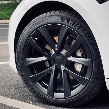 Nevrano 18″ Wheel Caps S Plaid Style for Tesla Model 3 (4PCS)