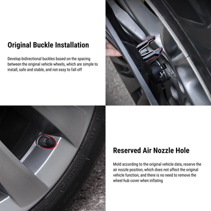Nevrano 18″ Wheel Caps S Plaid Style for Tesla Model 3 (4PCS)