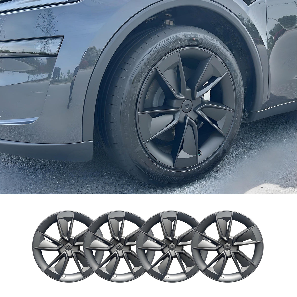 Nevrano 19″ Wheel Covers for Model Y Juniper (4PCS)
