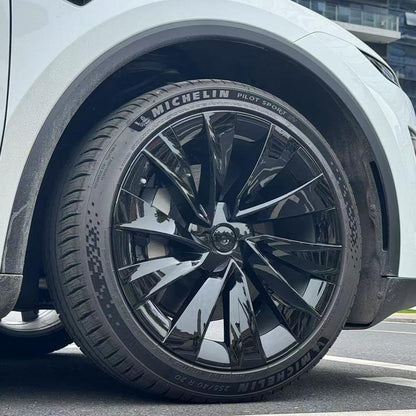 Nevrano 20″ Helix Wheel Covers for Model Y Juniper