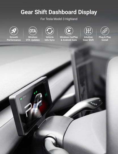 7-Inch Gear-Shift Dashboard Display for Tesla Model 3 & Model Y