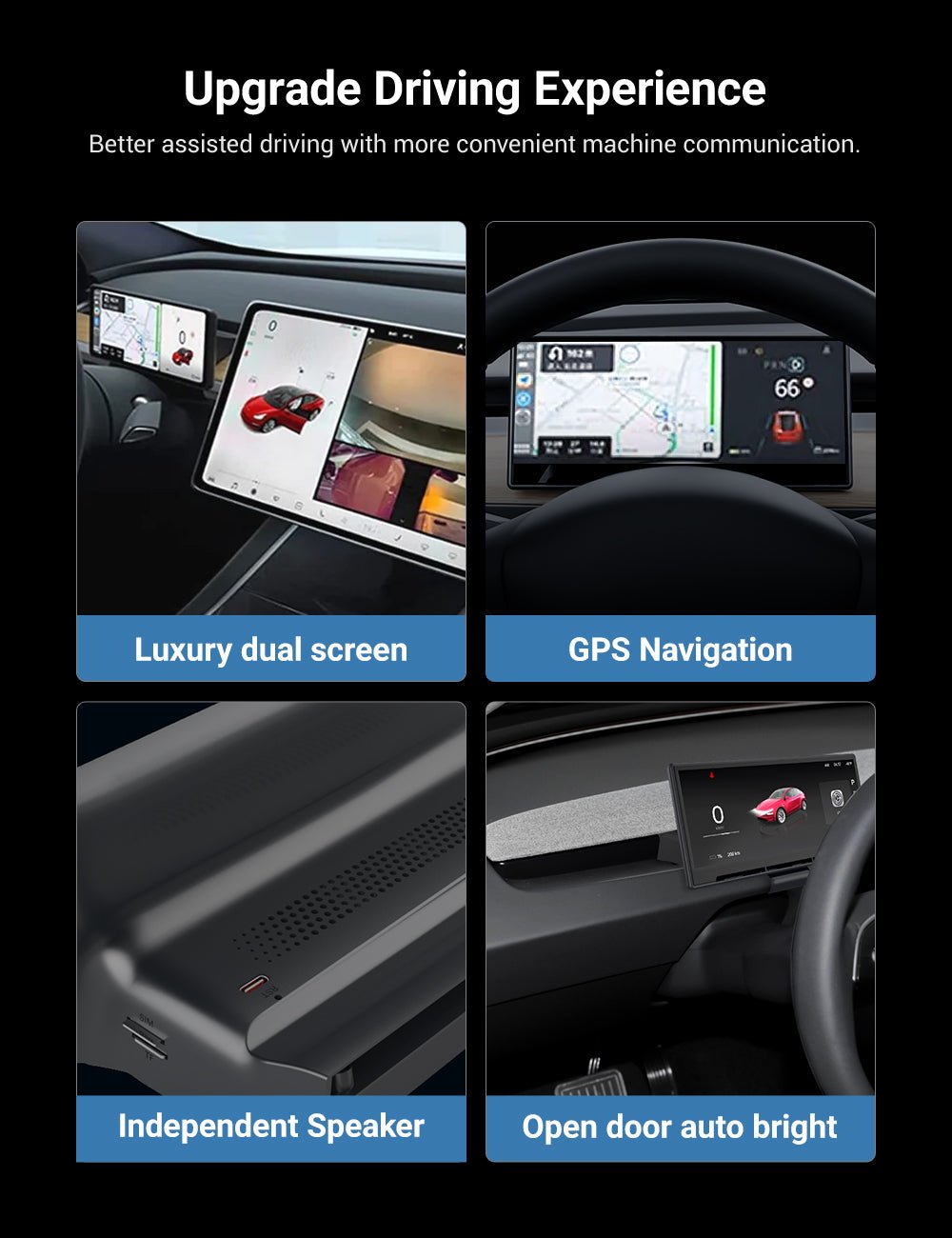 F9 Pro 9-Inch Dashboard Display for Tesla Model 3 & Model Y