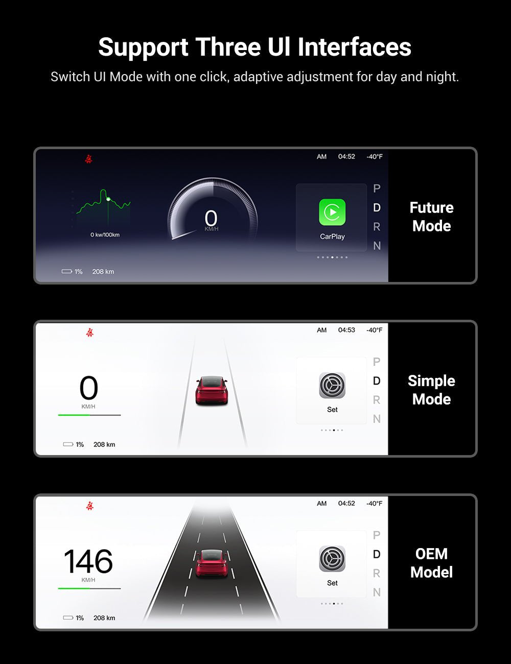 F9 Pro 9-Inch Dashboard Display for Tesla Model 3 & Model Y
