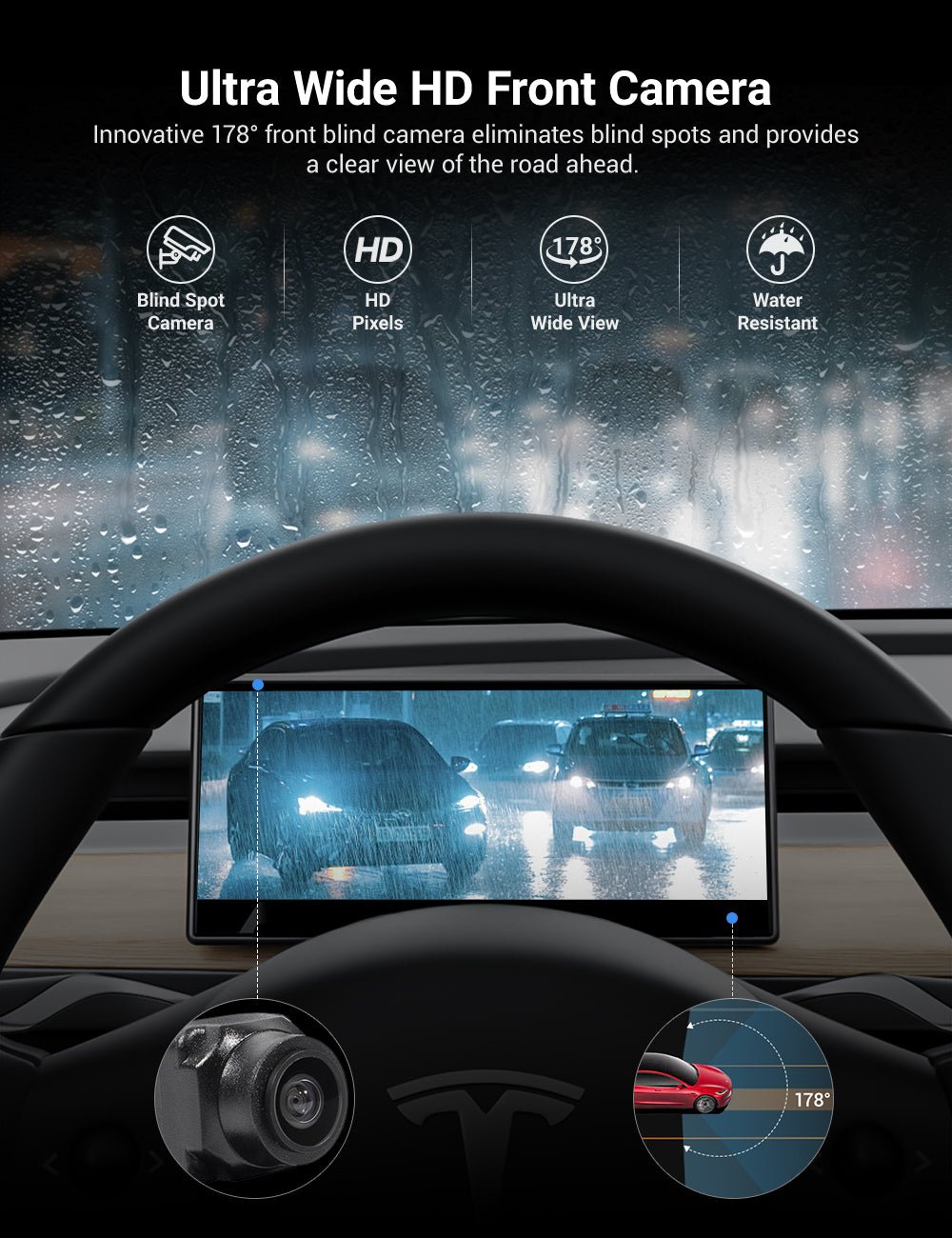 F9 Pro 9-Inch Dashboard Display for Tesla Model 3 & Model Y
