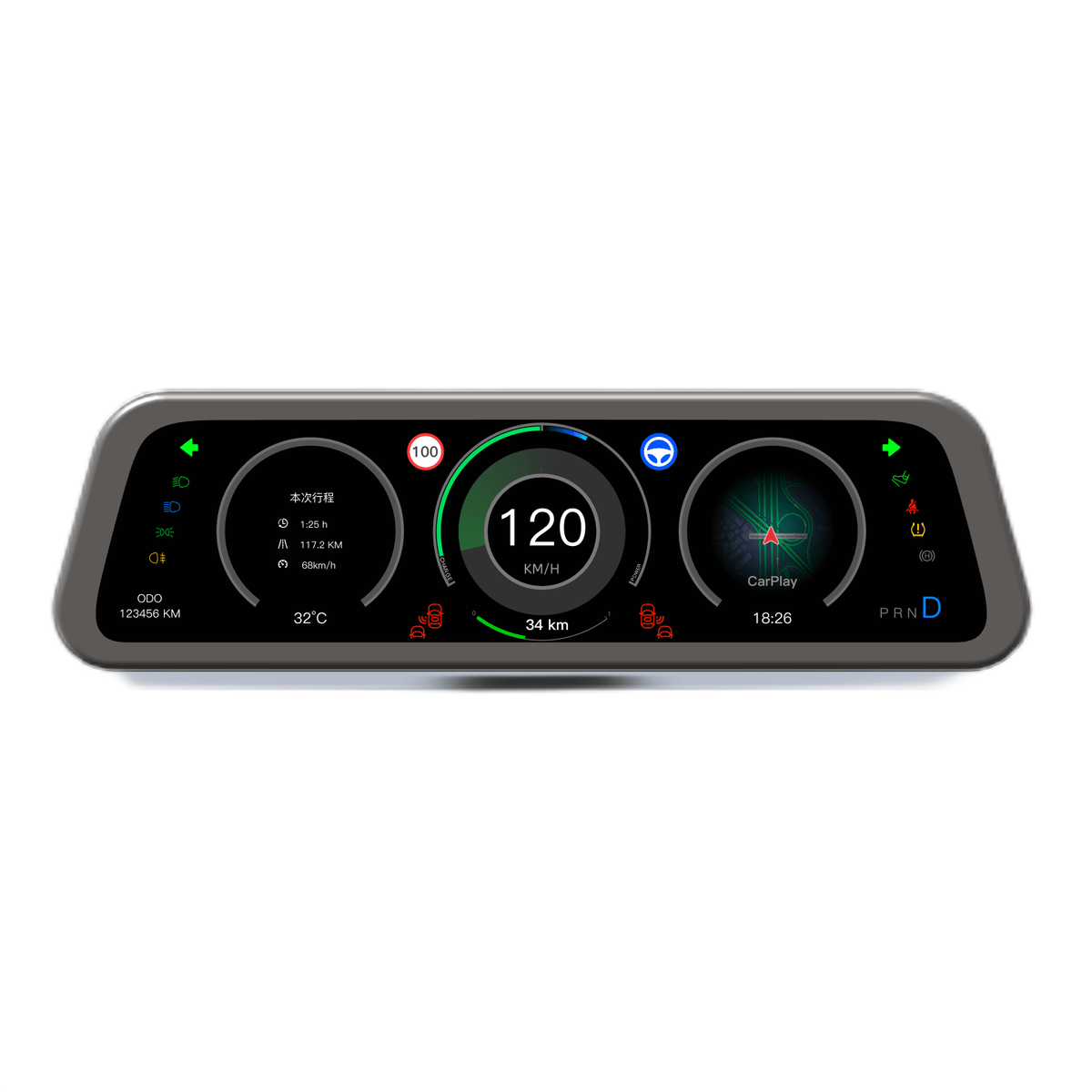 9.6-Inch Instrument Cluster Display for Tesla Model 3 & Model Y