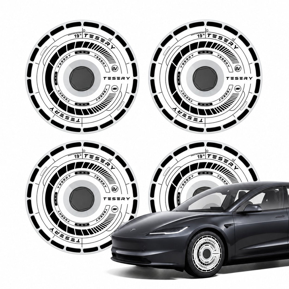 Nevrano Aero DISC Wheel Covers for Model Y / Model 3 Highland