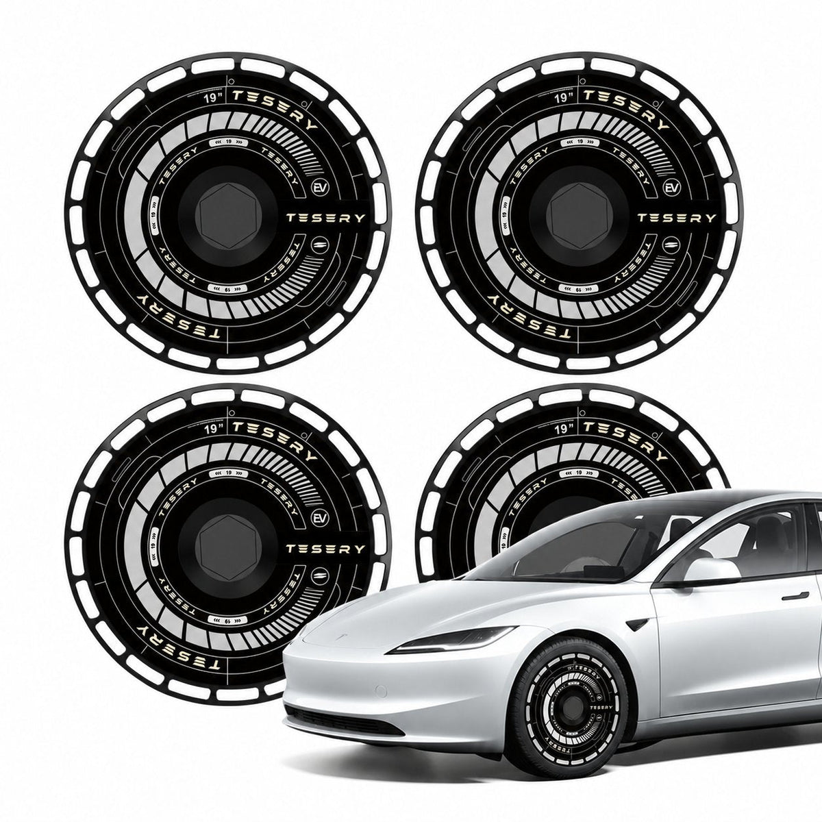 Nevrano Aero DISC Wheel Covers for Model Y / Model 3 Highland