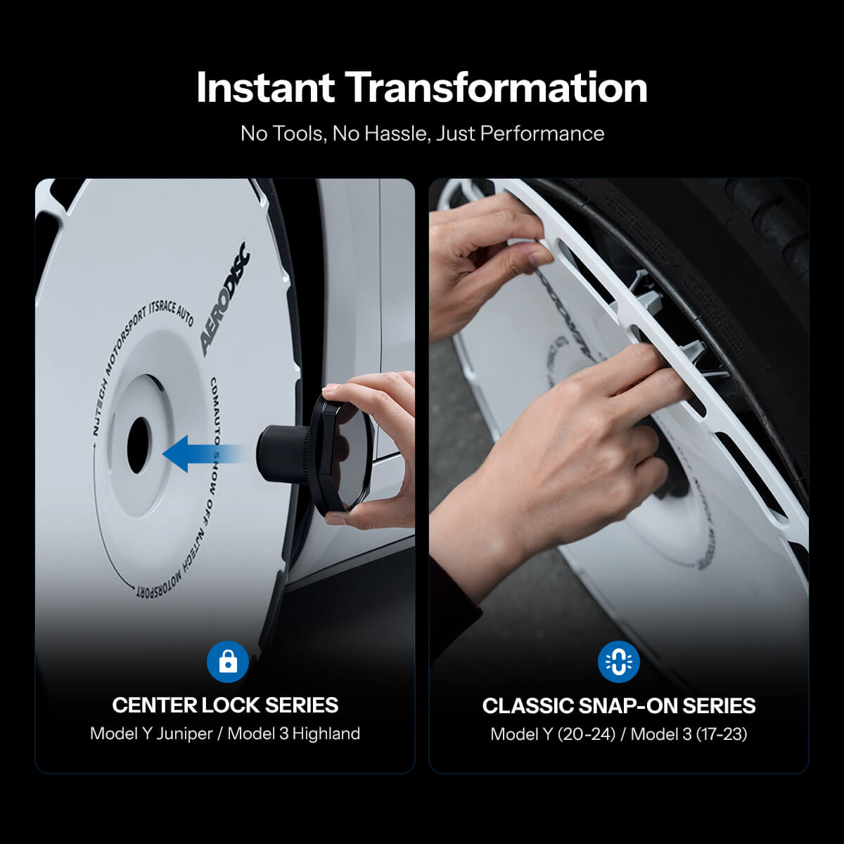 Nevrano Aero DISC Wheel Covers for Model Y / Model 3 Highland