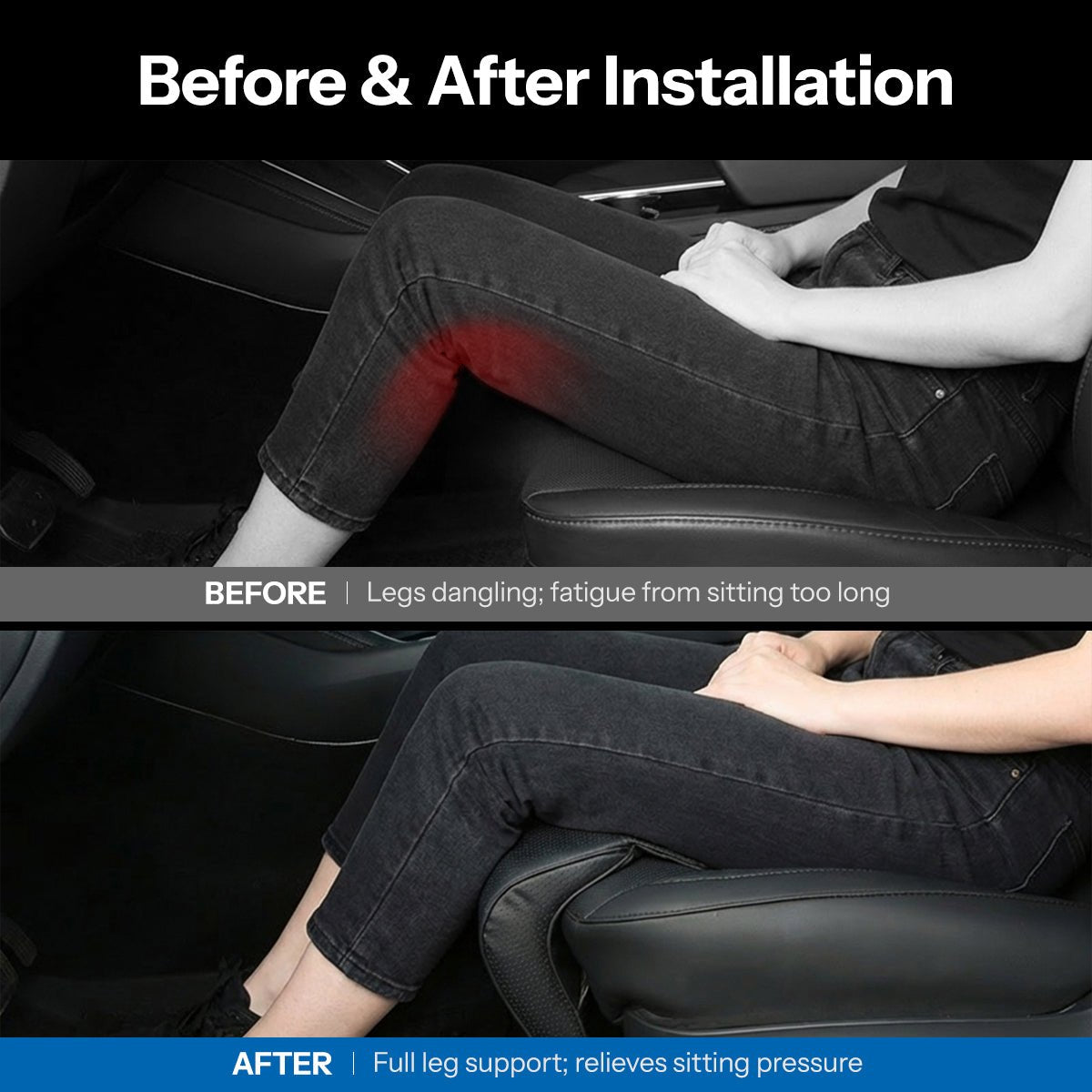 Extended Leg Support Seat Cover for Tesla Model Y Juniper