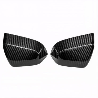 Carbon-Fiber-Style Side Mirror Covers for Tesla Model Y