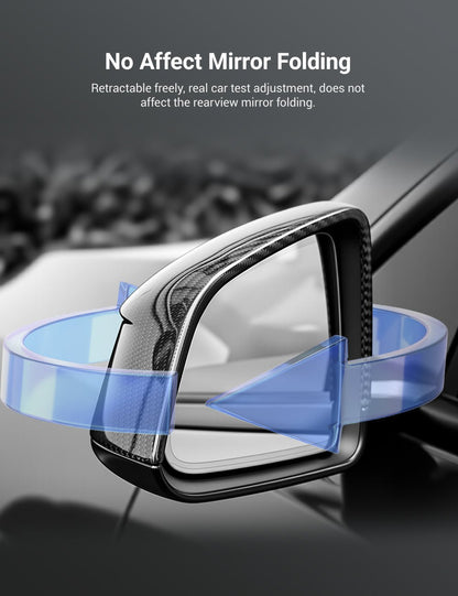 Carbon-Fiber-Style Side Mirror Covers for Tesla Model Y