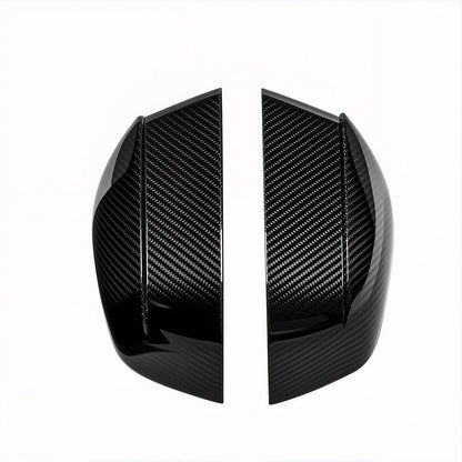 Carbon-Fiber-Style Side Mirror Covers for Tesla Model Y