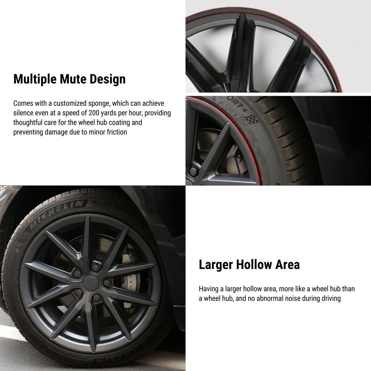 Nevrano Thunder 18″ 19″ Wheel Covers For Tesla Model 3/Y (4PCS)