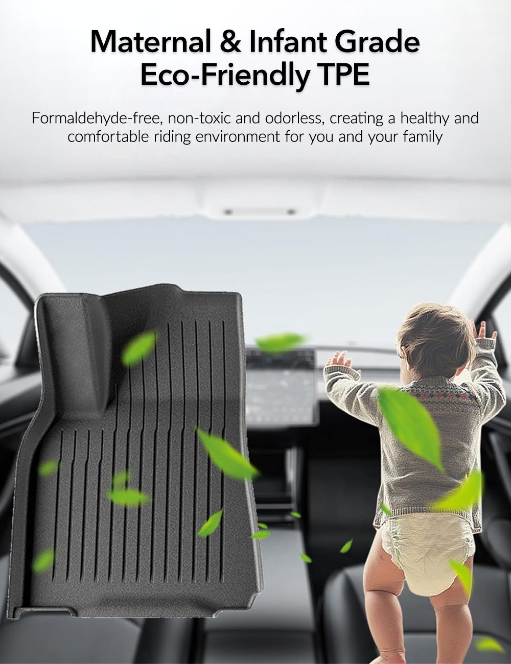 TPE All-Weather Floor Mats for Tesla Model 3 & Model Y