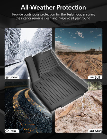 TPE All-Weather Floor Mats for Tesla Model 3 & Model Y