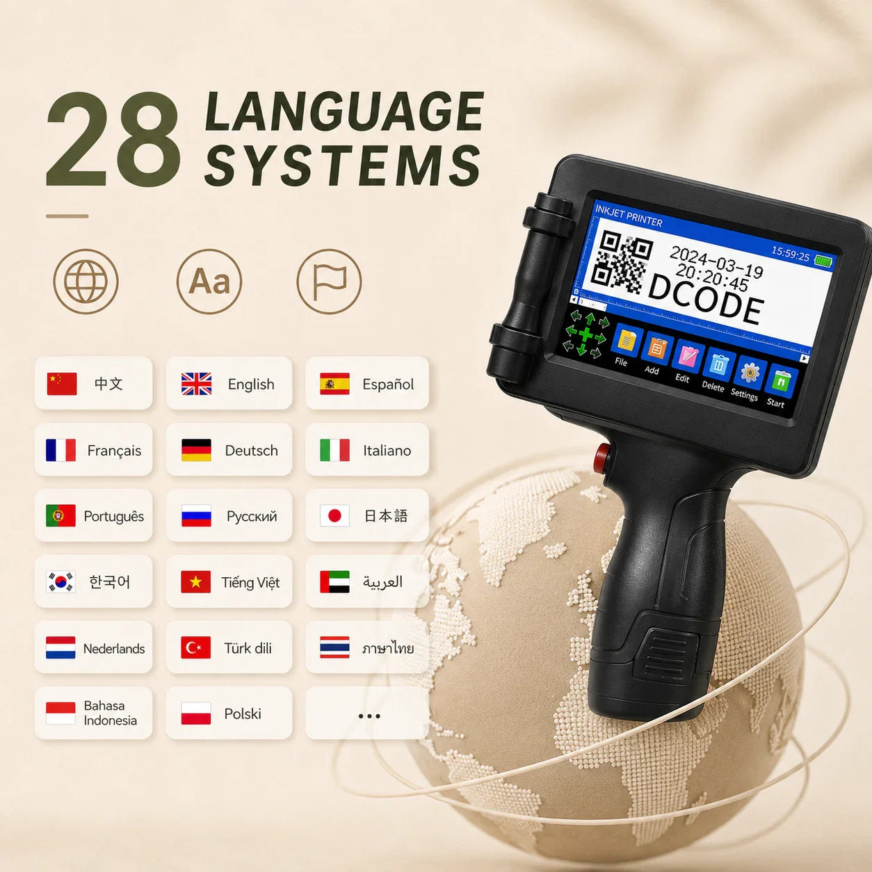 Nevrao- JetMark Pro-Handheld Inkjet Printer